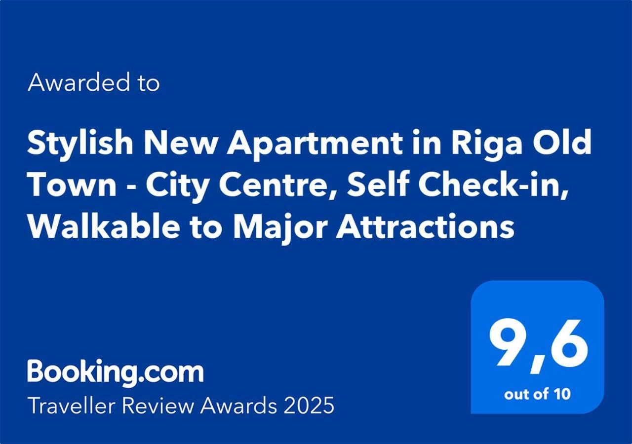 Stylish New Apartment In Riga Old Town - City Centre, Self Check-In, Walkable To Major Attractions Exteriör bild